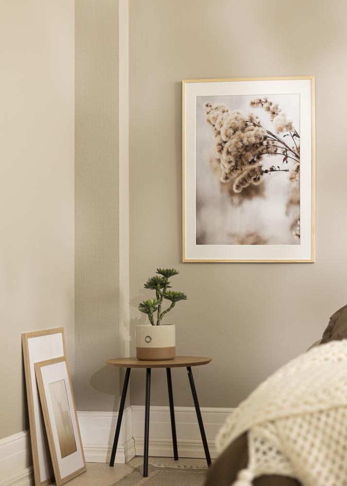 Ramme Galant Furu 30x30 cm - Passepartout Hvit 20x20 cm