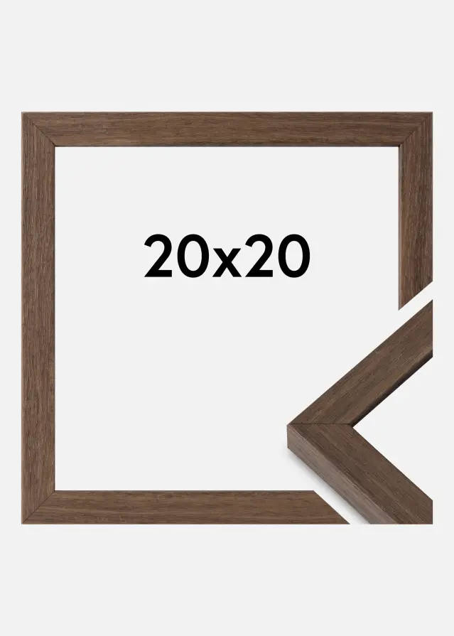 Ramme Hermes Akrylglass Valnøtt 20x20 cm