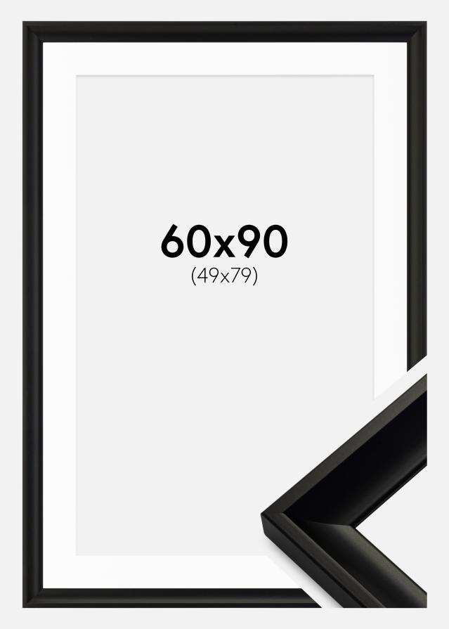 Ramme Öjaren Svart 60x90 cm - Passepartout Hvit 50x80 cm