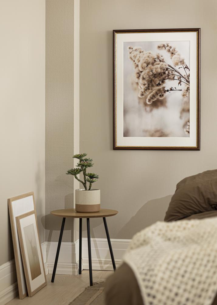 Ramme Siljan Brun 45x45 cm - Passepartout Hvit 14x14 inches