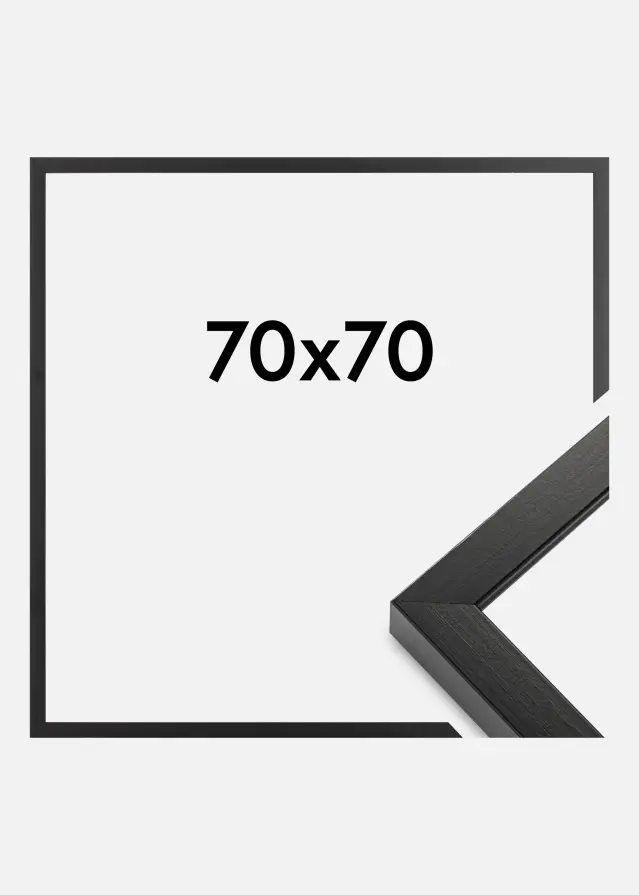 Ramme Amanda Box Svart 70x70 cm