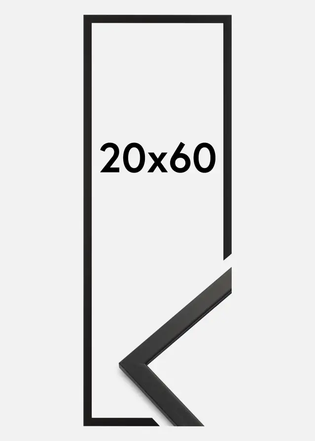 Ramme Edsbyn Akrylglass Svart 20x60 cm