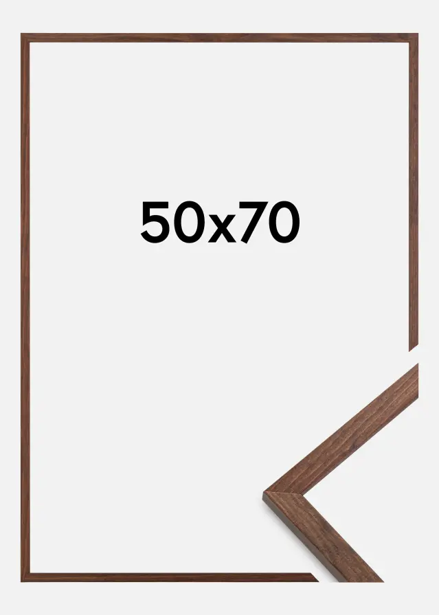 Ramme Galant Akrylglass Valnøtt 50x70 cm