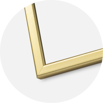 Ramme Slim Matt Antirefleksglass Gull 13x13 cm