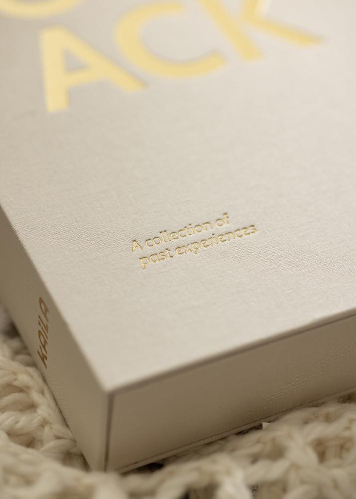 KAILA THROWBACK Warm Grey XL - Coffee Table Photo Album - 60 Bilder i 10x15 cm