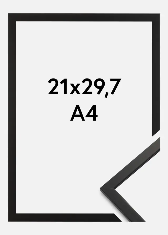 Ramme Edsbyn Akrylglass Svart 21x29,7 cm (A4)