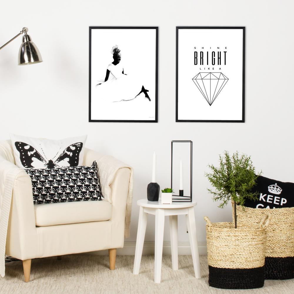 Shine Bright like a diamond poster Plakat