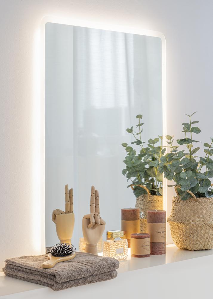 KAILA Speil Soft Edges LED 60x80 cm