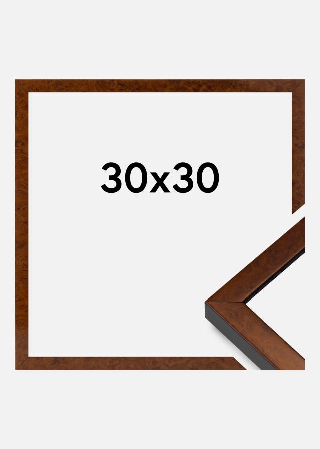 Ramme Ares Akrylglass Burr Walnut 30x30 cm