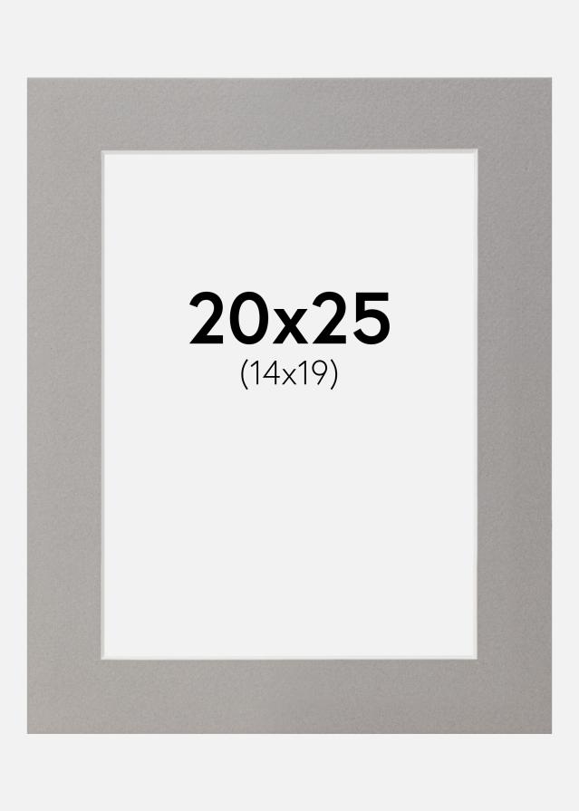 Passepartout Grå 20x25 cm (14x19)