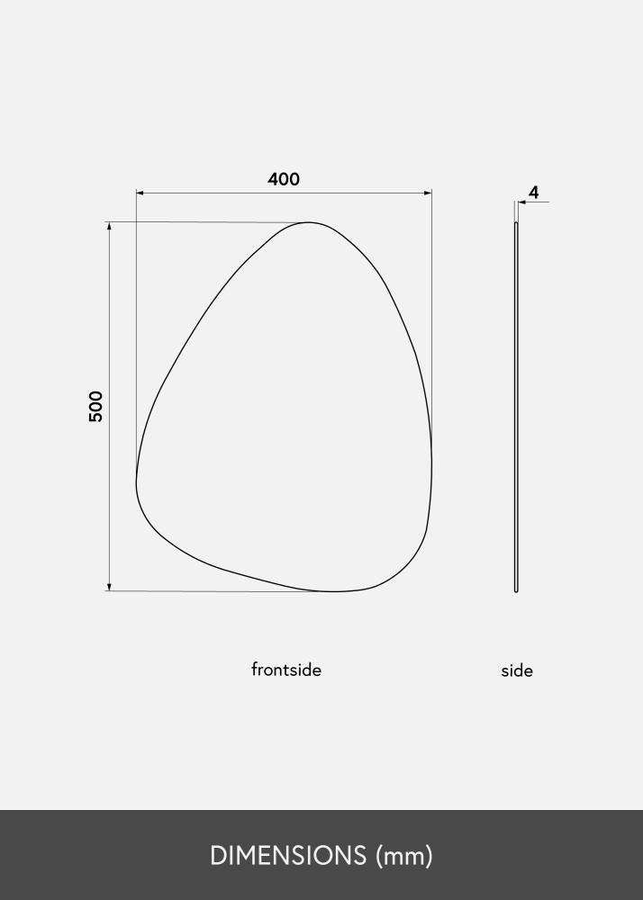 KAILA Speil Shape I Dark Bronze 40x50 cm