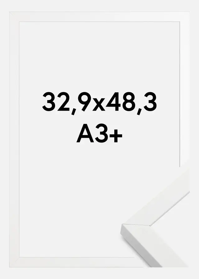 Ramme Amanda Box Hvit 32,9x48,3 cm (A3+)