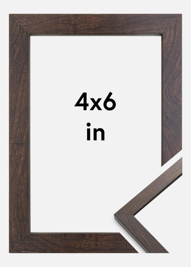 Ramme Trendy Akrylglass Valnøtt 4x6 inches (10,16x15,2 cm)