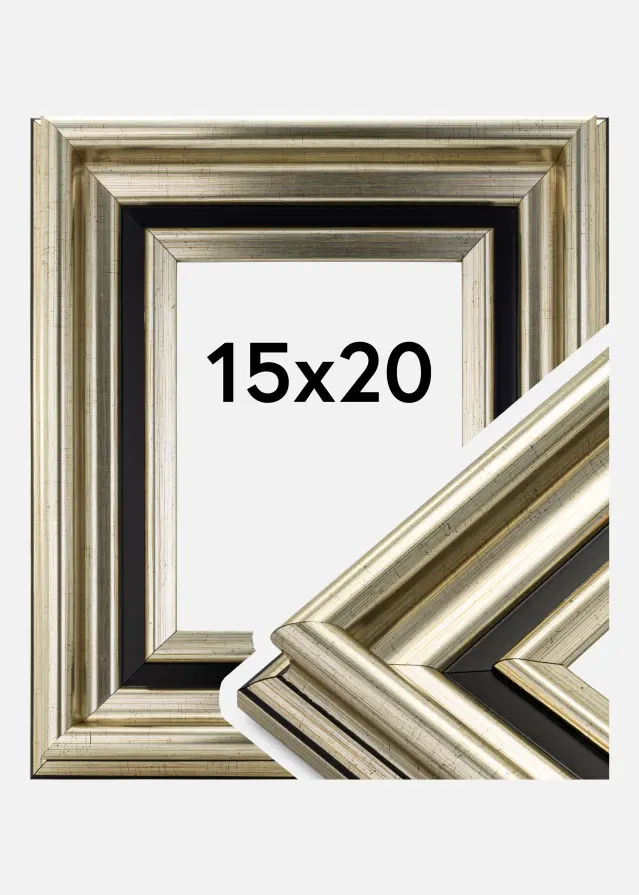 Ramme Gysinge Premium Sølv 15x20