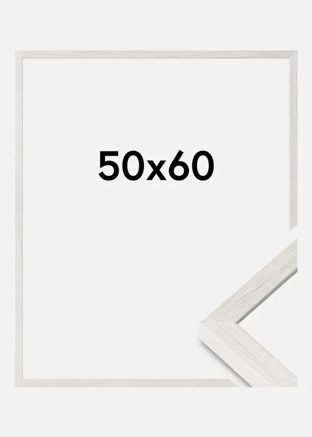 Ramme Ares Akrylglass White Oak 50x60 cm