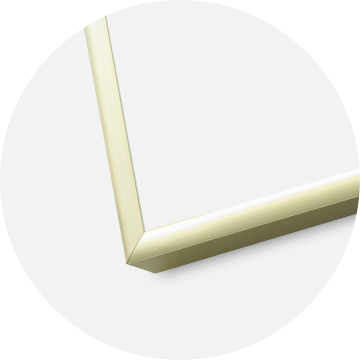 Ramme Poster Frame Aluminum Gold 70x100 cm - Passepartout Hvit 60x90 cm