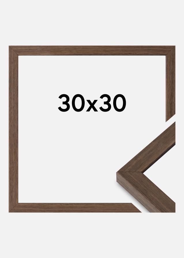 Ramme Hermes Akrylglass Valnøtt 30x30 cm