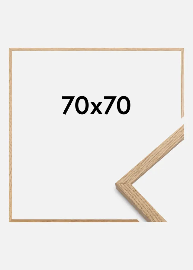 Ramme Oslo Akrylglass Eik 70x70 cm