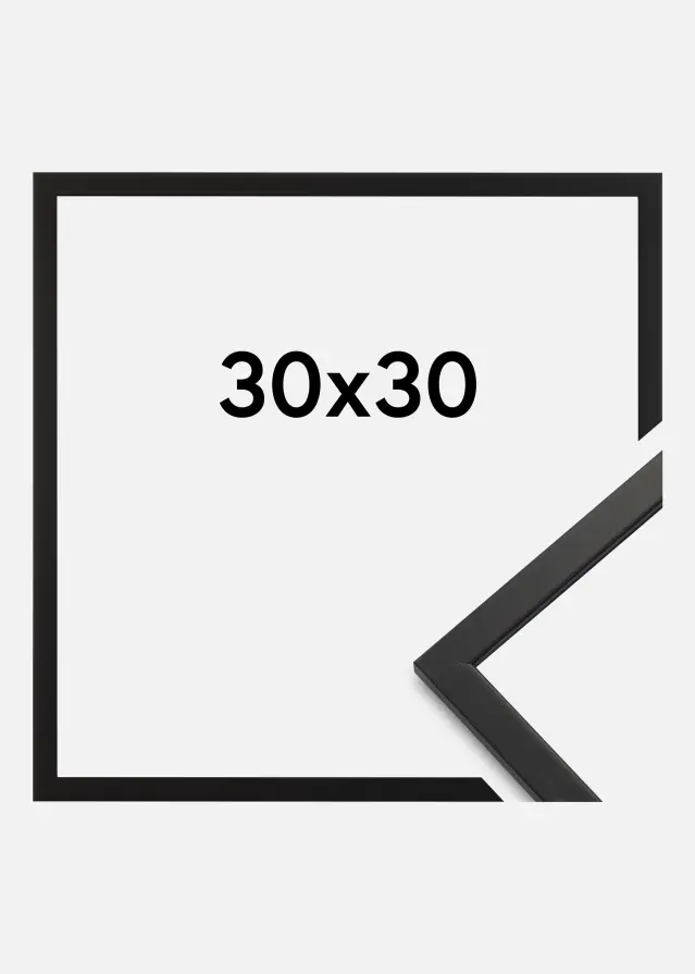 Ramme Edsbyn Akrylglass Svart 30x30 cm