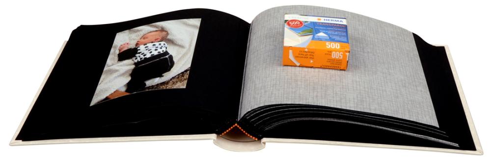 Estancia Bryllupsalbum - 21x22 cm (100 Svarte Sider / 50 Ark)