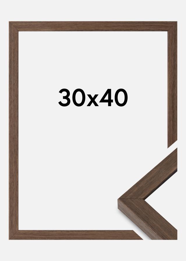 Ramme Hermes Akrylglass Valnøtt 30x40 cm
