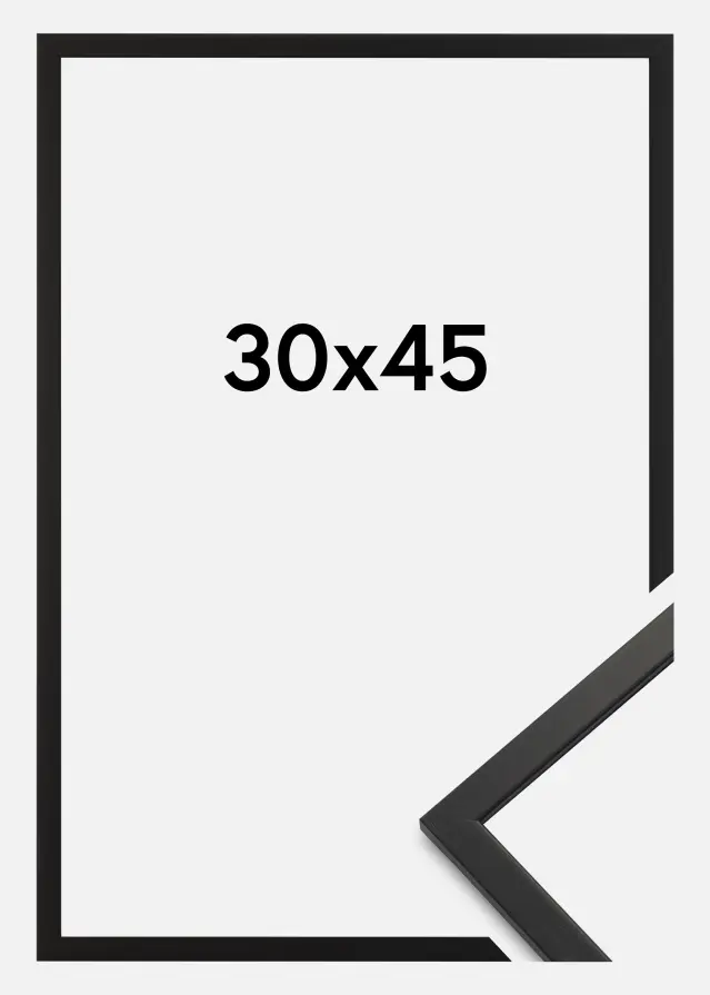 Ramme Edsbyn Akrylglass Svart 30x45 cm