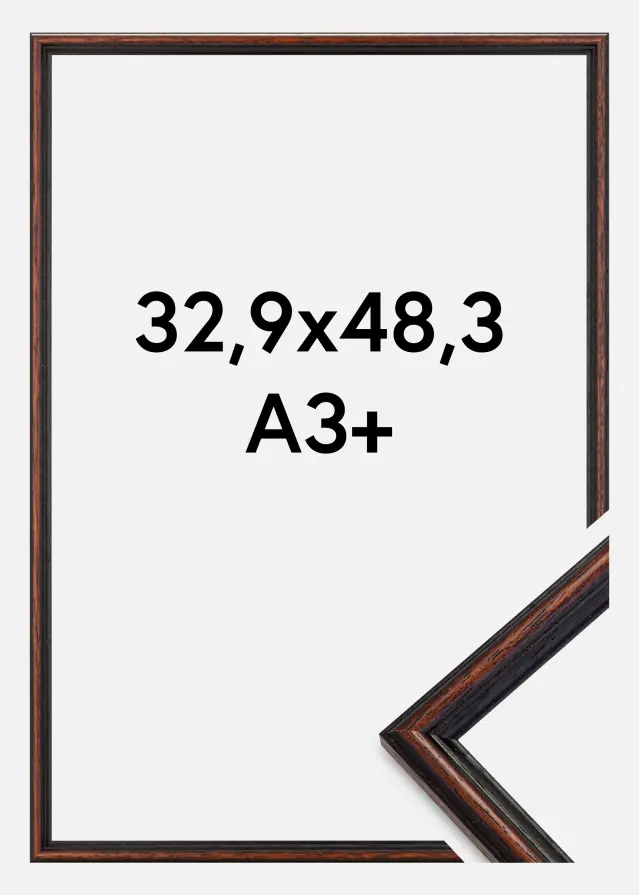 Ramme Horndal Akrylglass Valnøtt 32,9x48,3 cm (A3+)