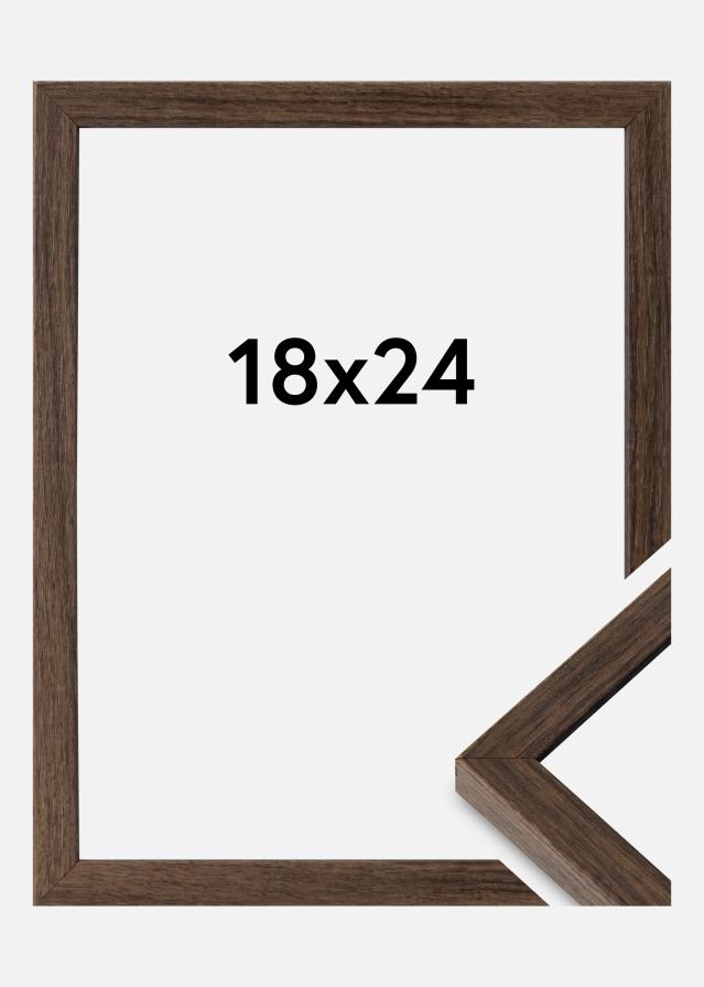 Ramme Ares Akrylglass Valnøtt 18x24 cm