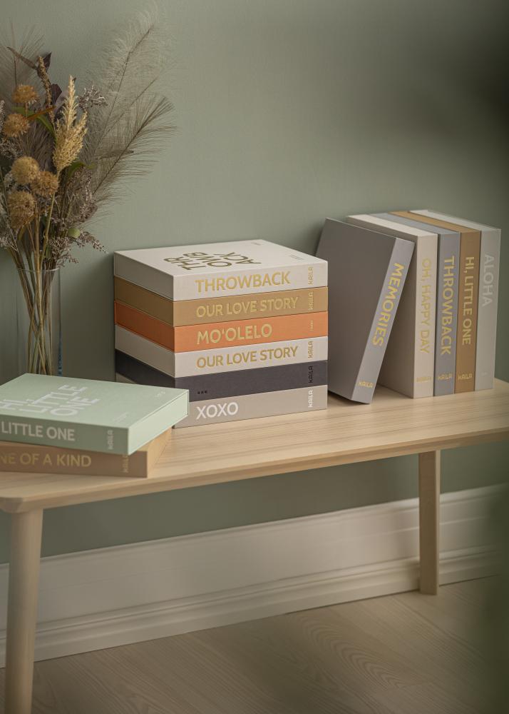 KAILA THROWBACK Warm Grey XL - Coffee Table Photo Album - 60 Bilder i 10x15 cm