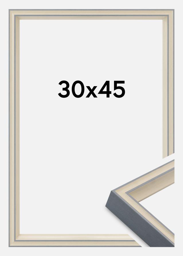 Ramme Riga Akrylglass Grå 30x45 cm