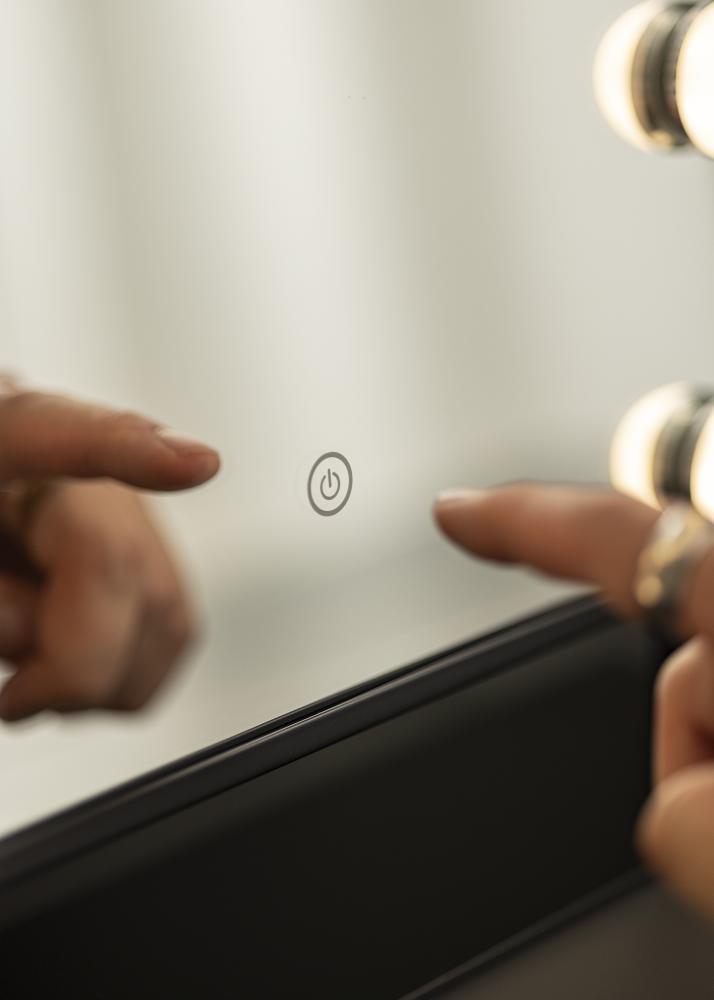 KAILA Sminkespeil I Svart - 36x47 cm