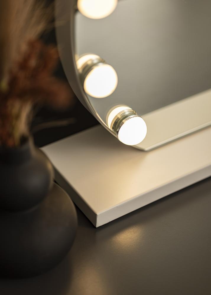 KAILA Sminkespeil V Hvit - 50x48 cm