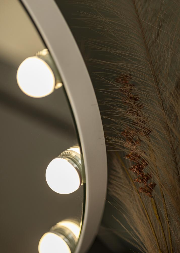 KAILA Sminkespeil V Hvit - 50x48 cm