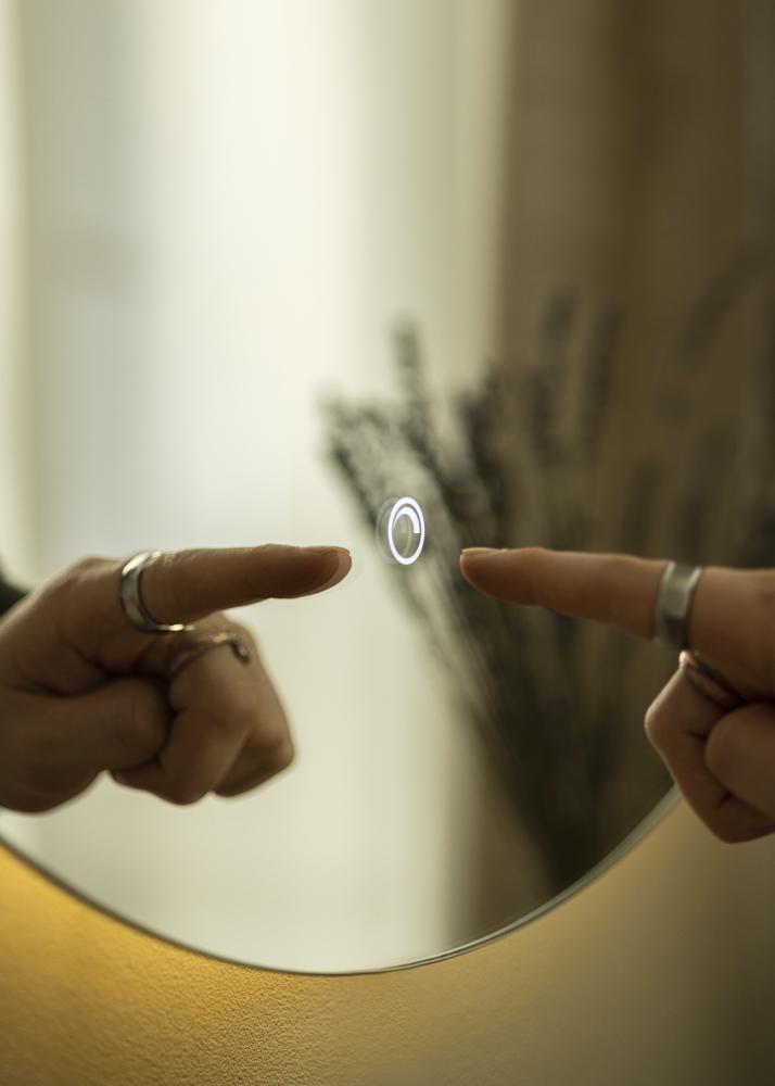 KAILA Speil LED 70 cm Ø