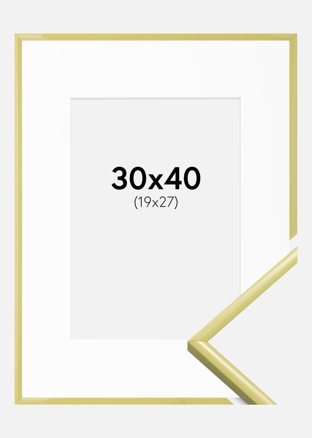 Ramme New Lifestyle Lysegul 30x40 cm - Passepartout Hvit 20x28 cm