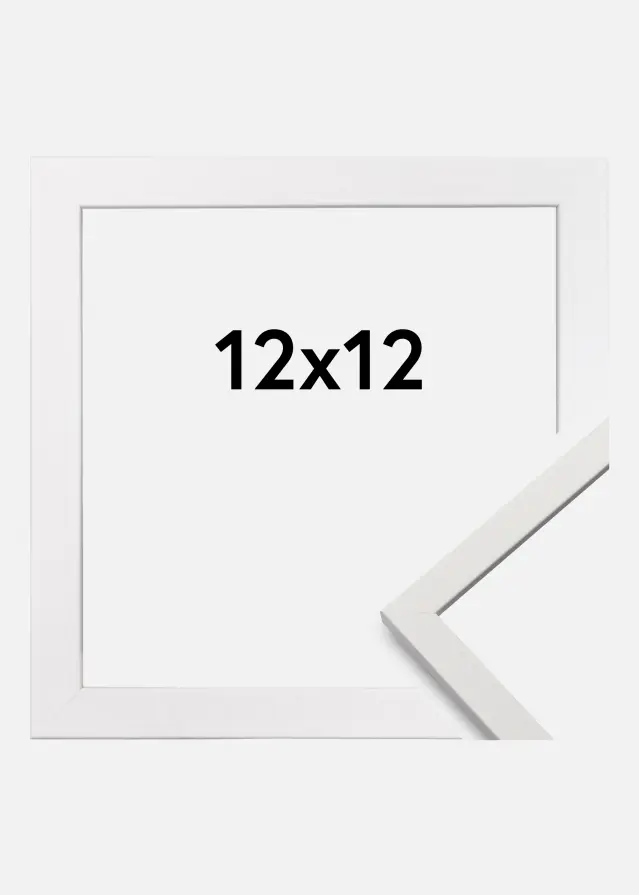 Ramme Edsbyn Hvit 12x12 cm