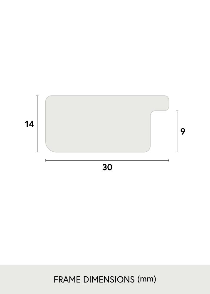 Ramme Glamour Sølv - Valgfri størrelse