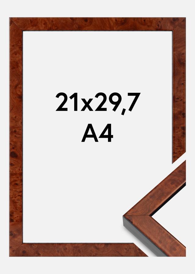 Ramme Hermes Akrylglass Burr Walnut 21x29,7 cm (A4)