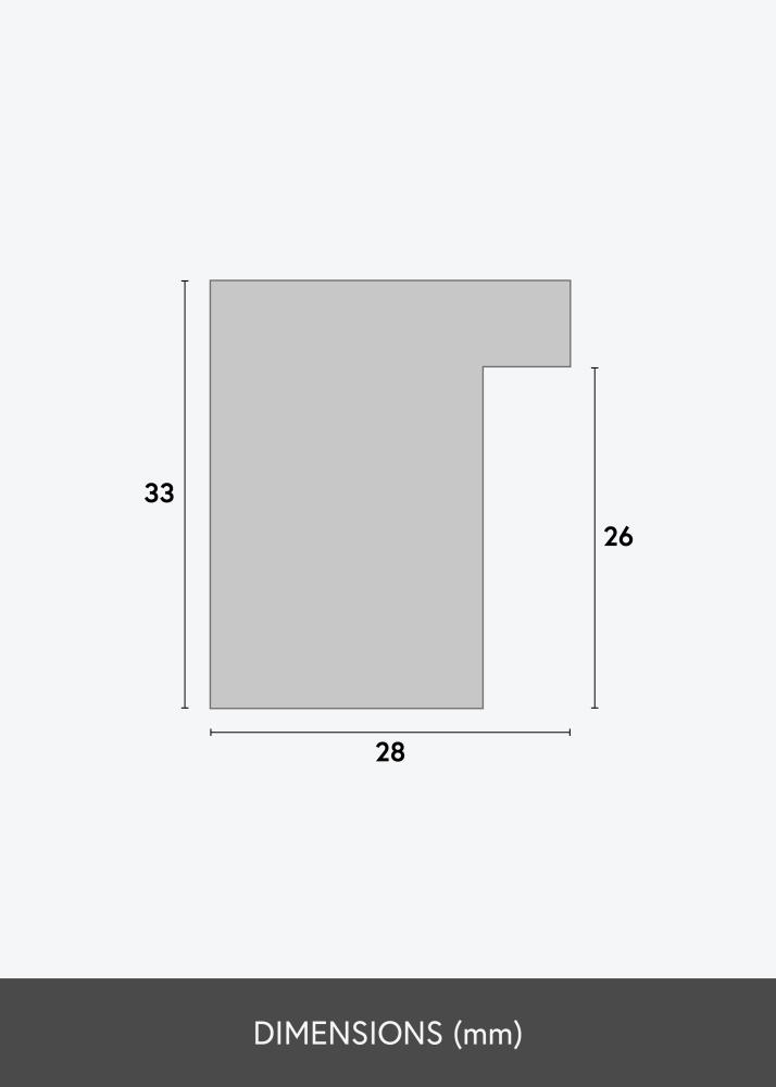 Ramme Cotswold Akrylglass Grå 30x30 cm