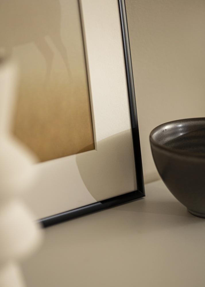 Ramme Scandi Akrylglass Matt Svart 25x25 cm