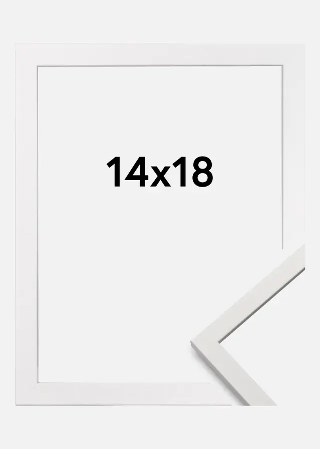 Ramme Edsbyn Akrylglass Hvit 14x18 cm