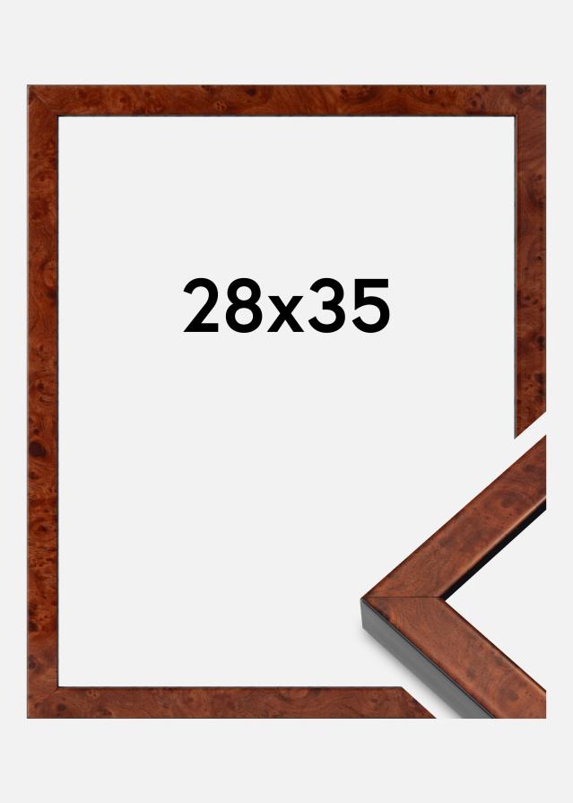 Ramme Hermes Akrylglass Burr Walnut 28x35 cm