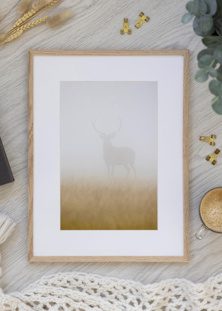 Ramme Smal Eik Akrylglass 32x32 cm