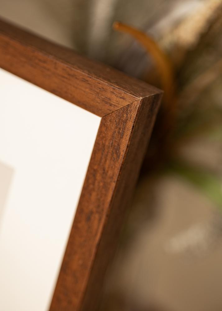 Ramme Hermes Teak 60x90 cm - Passepartout Hvit 50x75 cm