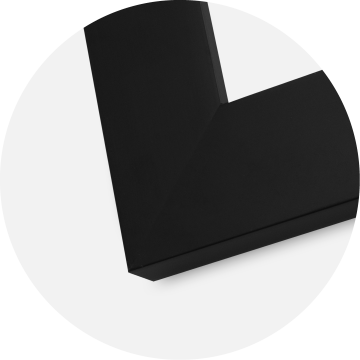 Härjedalen Svart 85x115 cm - Passepartout Hvit 70x100 cm