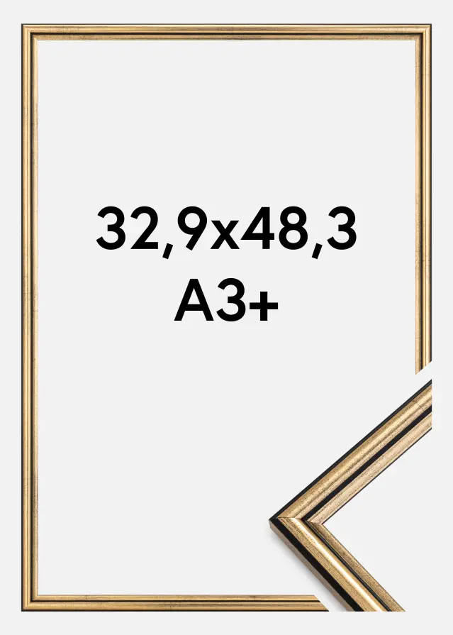 Ramme Horndal Akrylglass Gull 32,9x48,3 cm (A3+)