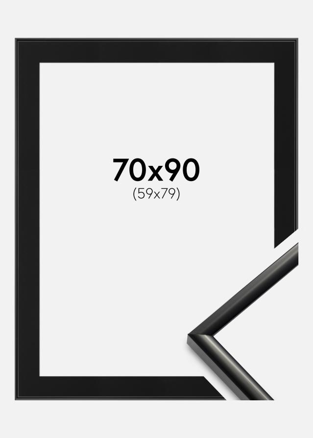 Ramme New Lifestyle Svart 70x90 cm - Passepartout Svart 60x80 cm