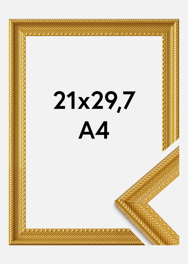 Ramme Lattice Akrylglass Gull 21x29,7 cm (A4)