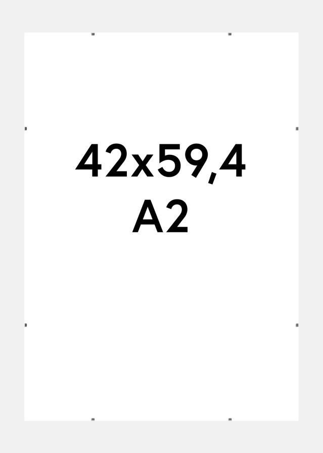 Klipsramme Matt Antirefleksglass 42x59,4 cm (A2)