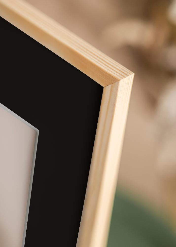 Ramme Galant Furu 30x30 cm - Passepartout Svart 8x8 inches